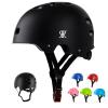 Youth Kids Bike Helmet, Skateboard Bicycle Helmet for Age 3-5-8-10-12-14 Teen Boys Girls Adjustable and Multi-Sport for Scooter Roller Skate (Black S) view 1