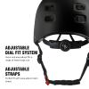 Youth Kids Bike Helmet, Skateboard Bicycle Helmet for Age 3-5-8-10-12-14 Teen Boys Girls Adjustable and Multi-Sport for Scooter Roller Skate (Black S) view 3