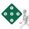 YANGLEI Fencing Training Equipment, Target for Saber Foil and Epee with Five Bullseye, Self-Training Auxiliary Sword Target, Home Equipment Child Adult Fencer ( Color : Green ) view 1