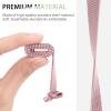 Vanjua Metal Band Compatible with Fitbit Luxe Bands, Stainless Steel Mesh Loop Adjustable Wristband Replacement Strap for Fitbit Luxe/Luxe Special Edition Fitness Tracker Women Men (Rose Pink) view 4