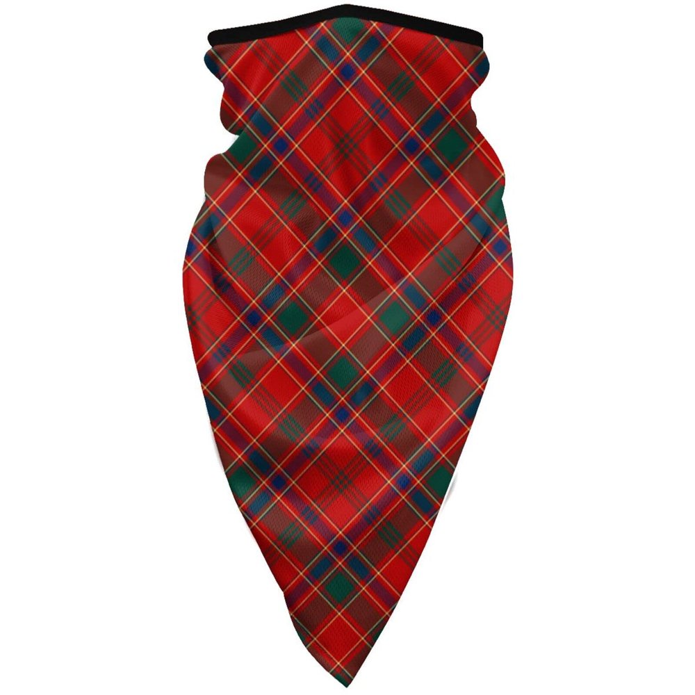 Neck Gaiter Face Mask Clan Munro Bright Red Scottish Tartan Scarf Cover Sun Bandanas for Fishing Sports