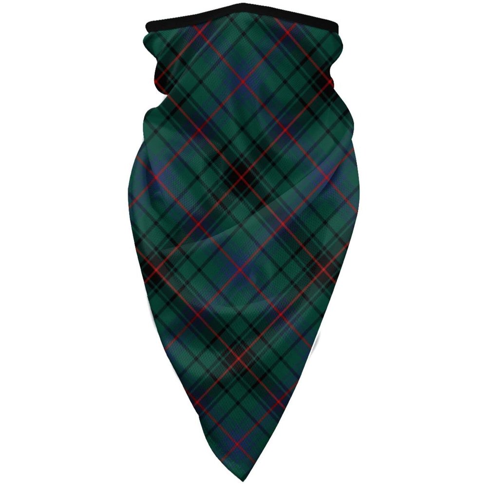Neck Gaiter Face Mask Davidson Clan Tartan Dark Green Plaid Scarf Cover Sun Bandanas for Fishing Sports