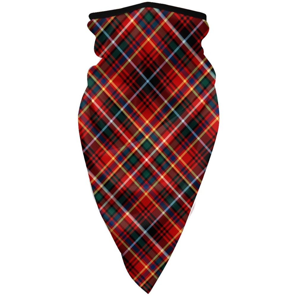 Neck Gaiter Face Mask Colorful Innes Clan Scottish Plaid Scarf Cover Sun Bandanas for Fishing Sports