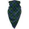 Neck Gaiter Face Mask Clan Murray Tartan Bright Green and Blue Plaid Scarf Cover Sun Bandanas for Fishing Sports view 1