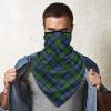 Neck Gaiter Face Mask Clan Murray Tartan Bright Green and Blue Plaid Scarf Cover Sun Bandanas for Fishing Sports view 4