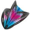 RED DRAGON Peter Wright Snakebite Hardcore Freestyle Pink and Blue Dart Flights - 3 Sets Per Pack (9 Dart Flights in Total) view 1