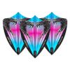 RED DRAGON Peter Wright Snakebite Hardcore Freestyle Pink and Blue Dart Flights - 3 Sets Per Pack (9 Dart Flights in Total) view 2