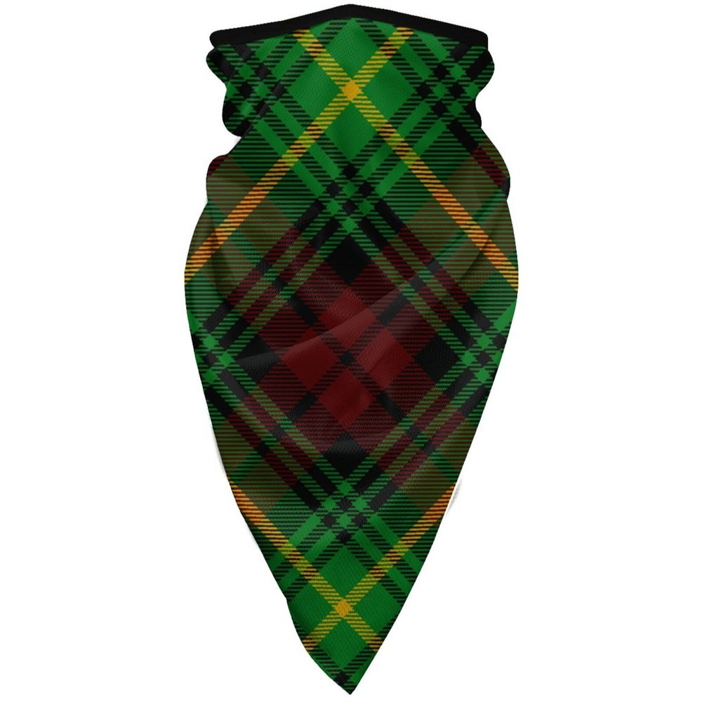 Neck Gaiter Face Mask Clan Martin Tartan Scarf Cover Sun Bandanas for Fishing Sports