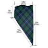Neck Gaiter Face Mask Dark Blue and Green Macleod of Skye Clan Plaid Scarf Cover Sun Bandanas for Fishing Sports view 2