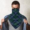 Neck Gaiter Face Mask Dark Blue and Green Macleod of Skye Clan Plaid Scarf Cover Sun Bandanas for Fishing Sports view 4