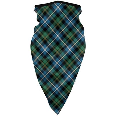 Neck Gaiter Face Mask Clan Macrae Green and Blue Scottish Hunting Tartan Scarf Cover Sun Bandanas for Fishing Sports