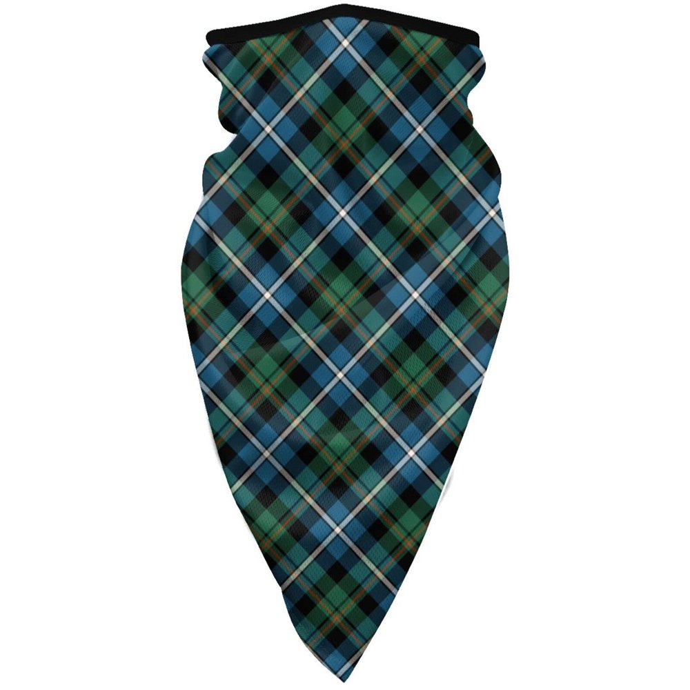 Neck Gaiter Face Mask Clan Macrae Green and Blue Scottish Hunting Tartan Scarf Cover Sun Bandanas for Fishing Sports