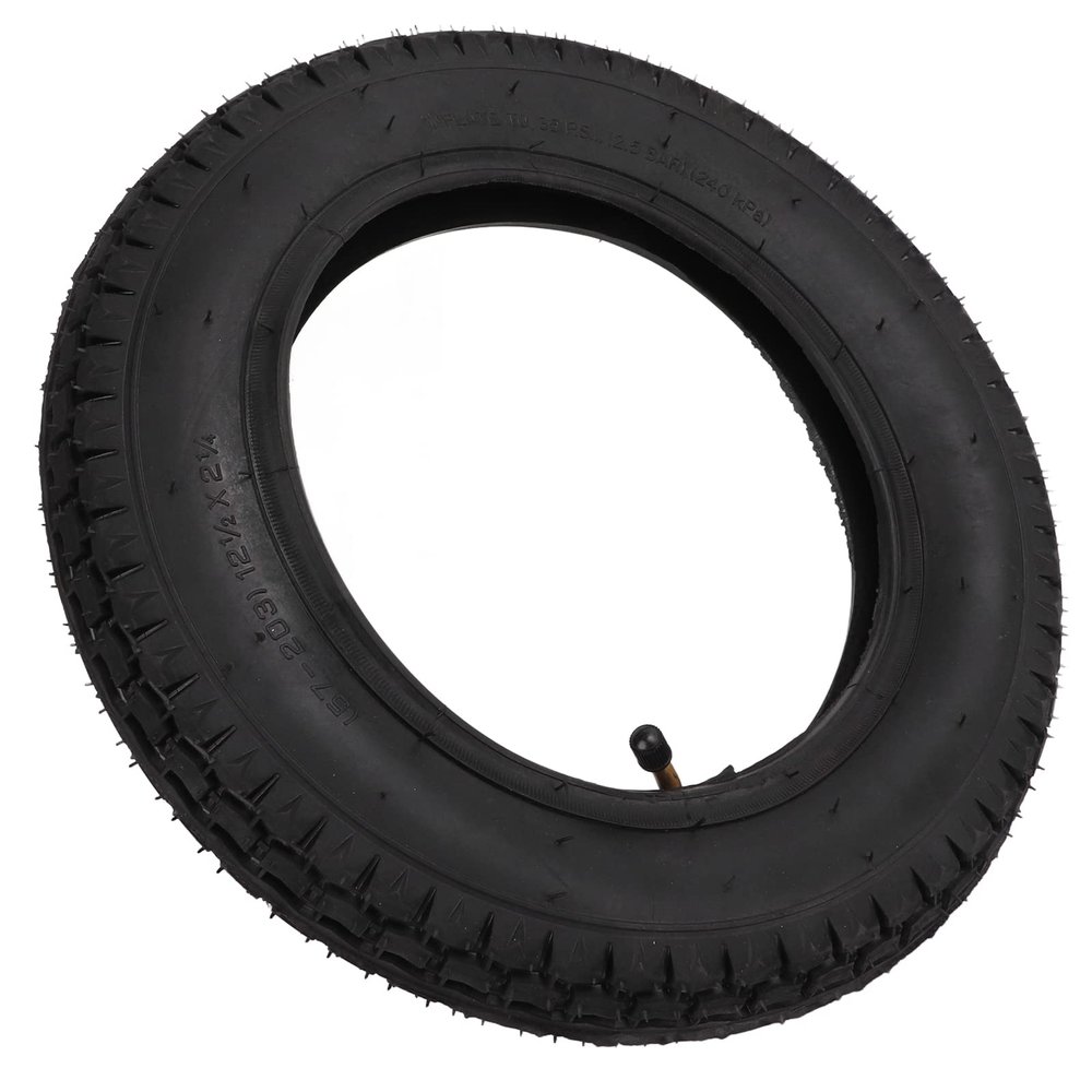 12 1/2x2 1/4 Tire and Inner Tube, Electric Bicycle Tire Shock Absorption Replacement Kids Bike Tires for Electric Bicycle