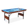 RACK Crux 55-Inch Folding Billiard/Pool Table (Blue 3-in-1 Multi Game)  Budget, Foldable, Indoor, Table Top, Mini Pool Table for Adults & Kids view 2