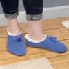 BambooMN Adult Women Soft Warm Cozy Fancy Yarn Slippers Non-Slip Lined Socks, Indoor Comfy House Slippers, Medium, Assortment F, 3 Pairs view 4