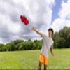 WAHU Phlat Ball Classic Flying Disc Toy for Kids Ages 5+, Collapsible Time Delay Frisbee, Red view 4