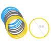 Speed & Agility Training Rings - Set of 12-16" Outer Diameter by Trademark Innovations (Yellow/Blue/Gray) view 2