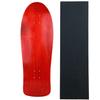Moose Skateboards Old School 10" x 30" Stained Red Blank Skateboard Deck + Grip view 1