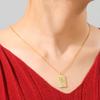 TEAMER Stainless Steel Tarot Cards Necklace Vintage Tarot Jewelry Good Luck Amulet Pendants for Women (Gold-JUSTICE) view 2