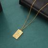 TEAMER Stainless Steel Tarot Cards Necklace Vintage Tarot Jewelry Good Luck Amulet Pendants for Women (Gold-JUSTICE) view 4