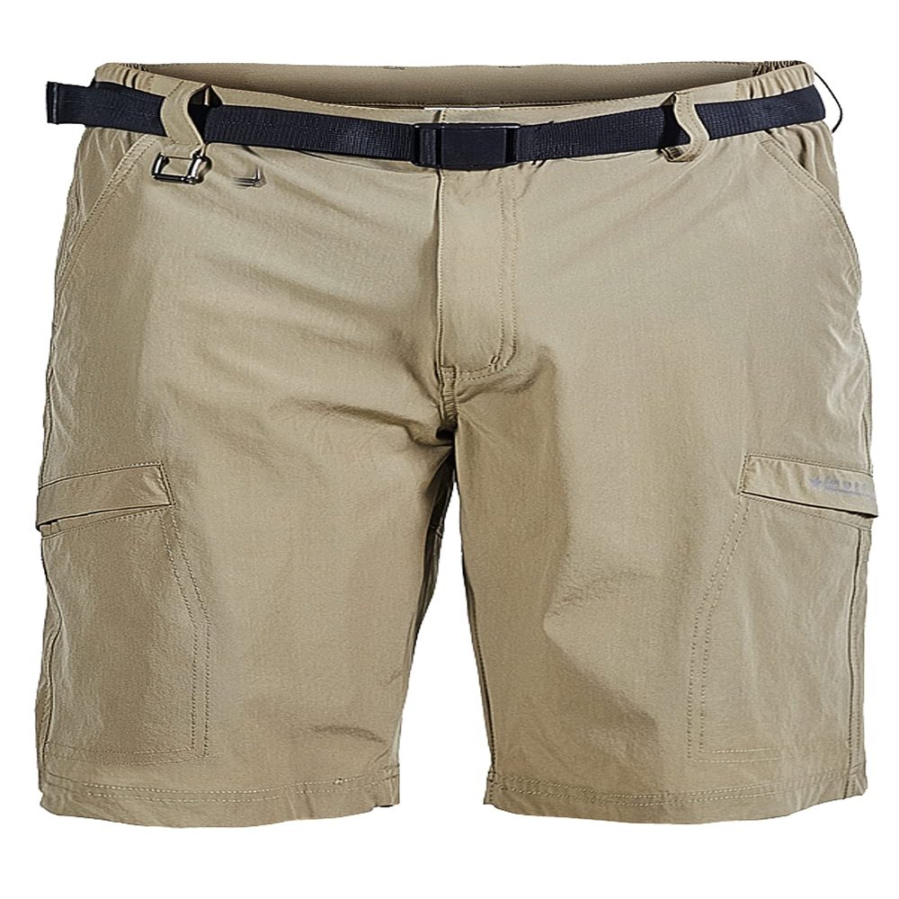 ROXJOURNEY Men's Hiking Shorts Quick Dry Lightweight Outdoor Sports Hiking Shorts Stretch Quick Dry Shorts with Pockets (Large, Khaki)