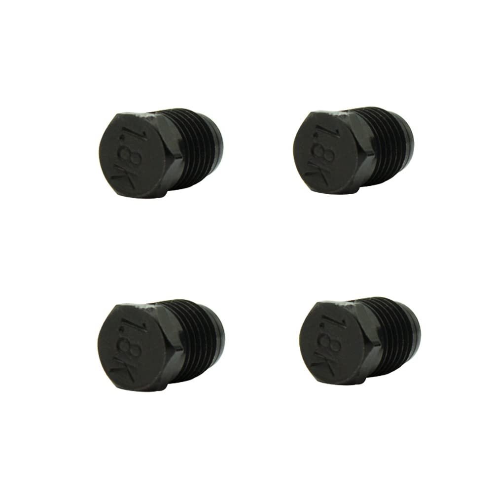 Manloney LLC Universal Burst Disks 1.8K 3K 5K 7.5K HPA Burst Disk 3/8-24 UNF Unified Copper Paintball Compressed Air Tank Regulator Burst Disks (1.8K - Black)