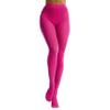 Frola Women's 80 Denier Soft Semi Opaque Solid Color Footed Pantyhose Tights (Small-Medium, Fuchsia Fedora) view 3
