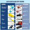 Dreizack Kayak Anchor Kit, 3.5 lb Folding Grapnel Boat Anchor Trolley Accessories with 40ft Rope and PVC Buoy for Fishing Kayaks SUP Paddle Boards Canoes Jet Ski PWC Inflatable Small Boats, Blue view 4