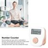Tally Counter, White Clicker Counter Stitch Counter with Anti Sweat Silicone Ring Matte Texture 6 Channel Counting view 4