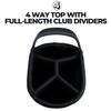 Izzo Golf Ultra-Lite Stand Golf Bag with Dual-Straps & Exclusive Features, 3.2 pounds, White/Black view 2