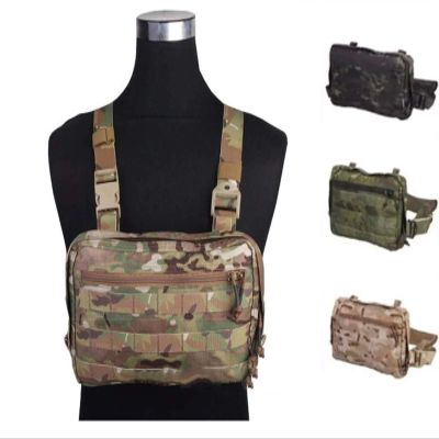 Emerson Chest Recon Bag Airsoft Combat Tactical Molle Pouch (Black)