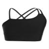 easyforever Kids Girls Athletic Sport Bra Strappy Back Vest Crop Top Tanks for Gym Workout Dance Gymnastics Black J 10 view 1