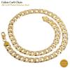 INFINIQUE CREATIONS 18K Gold Plated Stainless Steel Cuban Curb Chain Bracelet Necklace 3~12mm (22, 6mm, Gold) view 3