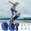 WayEee Kids Bike Helmet Set Skateboard Knee Pads, 7PCS Protective Gear Adjustable for Girls Boys 3-10 Age Elbow Pads Wrist Guards for Outdoor Sports Cycling Bike Roller Skating Scooter, Youth, Blue view 2