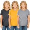 Daxton Youth Size Short Sleeve Tee Basic Tshirt Tops Packs-Hcharcoal,Gold,Heather Gray-L view 2