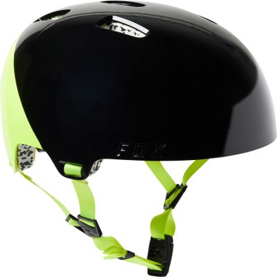 Fox Racing Flight Pro Bicycle Helmet, PRPUS Black/Yellow, Large