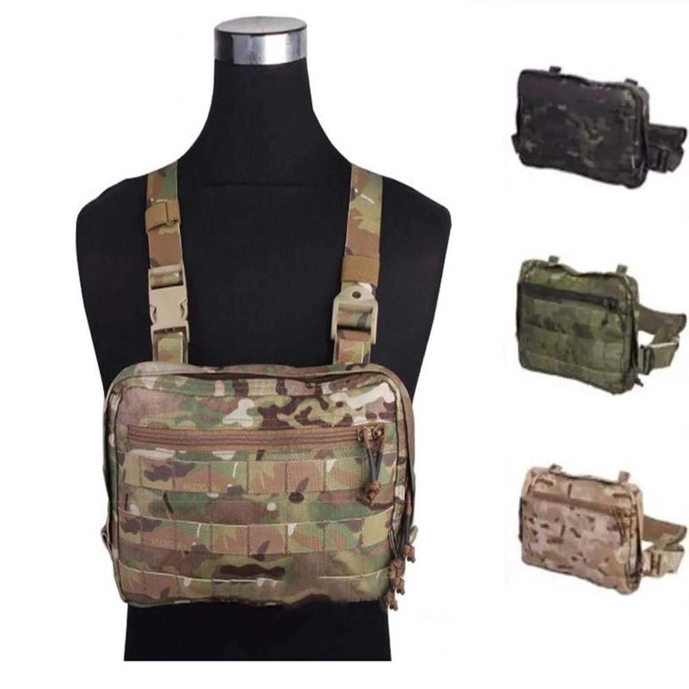 Emerson Chest Recon Bag Airsoft Combat Tactical Molle Pouch (Multicam Arid)
