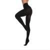 Frola Women's 80 Denier Soft Semi Opaque Solid Color Footed Pantyhose Tights (XXLarge, Black) view 2