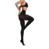 Frola Women's 80 Denier Soft Semi Opaque Solid Color Footed Pantyhose Tights (XXLarge, Black) view 4
