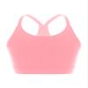 easyforever Kids Girls Athletic Sport Bra Strappy Back Vest Crop Top Tanks for Gym Workout Dance Gymnastics Pink I 14 view 1