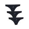 COMLIFE Multipack Mens Front Hole Triangle Bikini and Briefs Black/Black/Black X-Large view 1