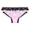 YiZYiF Men's Feminine Panties Silky Satin Lingerie Sissy Knickers Panties Pink Large view 2