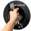 ARTIZANSTORE Medieval Armor Steel Wooden Shield Mini Buckler Shield Black Shield view 2