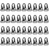IndependentThose 36 Pieces 1 Inch Enlarged Mouth Clip Sling Clasp Hook for Keychain Snap Hooks Outdoor Bag Backpack Tactical Carabiners (Black 36 pack) view 1