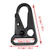 IndependentThose 36 Pieces 1 Inch Enlarged Mouth Clip Sling Clasp Hook for Keychain Snap Hooks Outdoor Bag Backpack Tactical Carabiners (Black 36 pack) view 2