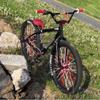 BEEGETTE Bicycle Spoke Skins Wraps BMX MTB Kids Road Mountain Bike Colorful Wheel Decoration-72 Pcs (Red) view 3