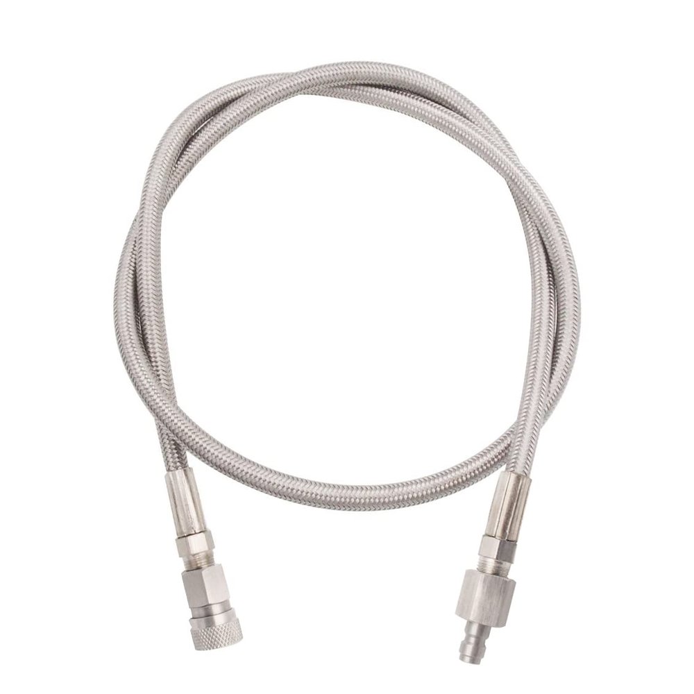 Heyxire Paintball Airsoft PCP Air Pump Fill Hose 36 inch High Pressure Stainless Steel with Quick Fitting Male and Female,Suit for Compressor to The Air Tanks