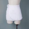 CHICTRY Adult Ladies Sheer Chiffon Ballet Wrap Over Scarf Dance Leotard Skate Tutu Skirt White B One Size view 3