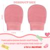 9 Pairs Newborn Baby Mittens Infant Toddler Gloves No Scratch Mittens Unisex Cotton Gloves for 0-6 Months Baby Boys Girls (Multiple Colours) view 2