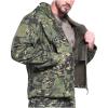 tuduoms Men's Soft Shell Fleece Lined Jacket Military Tactical Jacket Camouflage Hunting Hooded Coat Waterproof Windbreaker view 1